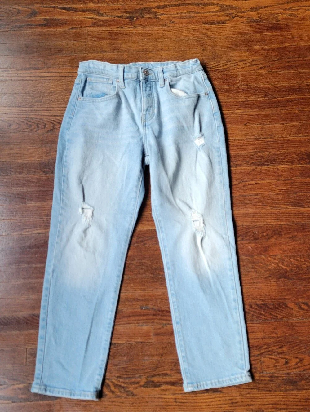 Old Navy High-Rise O.G. Straight Jeans in a light wash Girls Size 14 Casual Wear